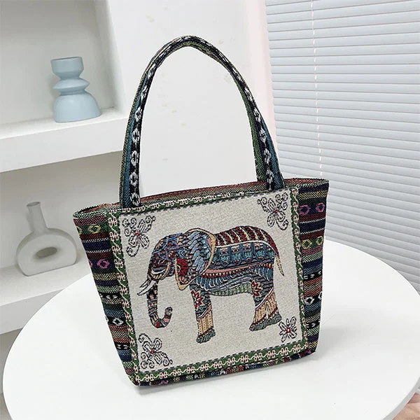 Canvas Tote Bag with Zipper