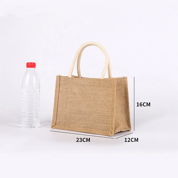Jute Blurp Tote Bags
