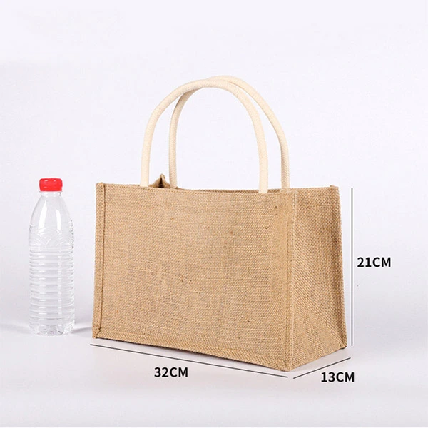 Jute Blurp Tote Bags
