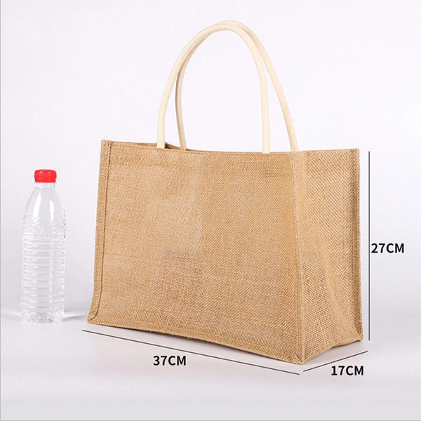 Jute Blurp Tote Bags