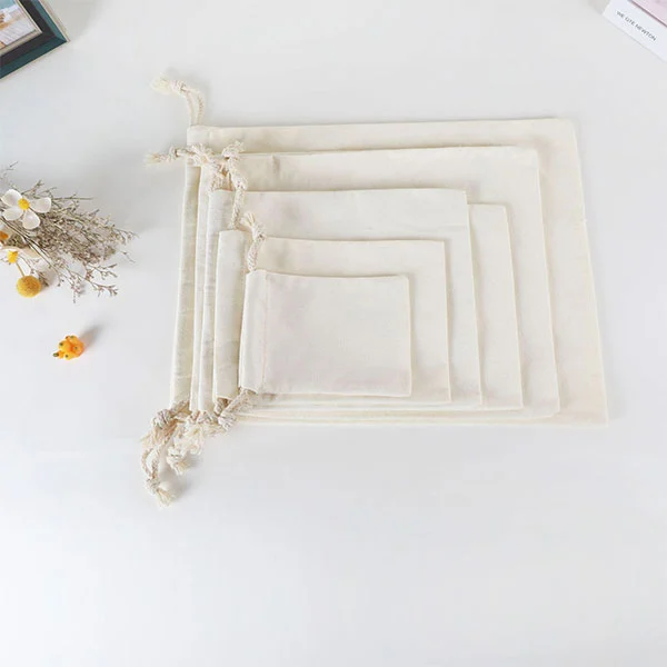 Cotton Drawstring Backpack