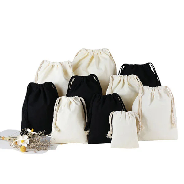 Cotton Drawstring Backpack