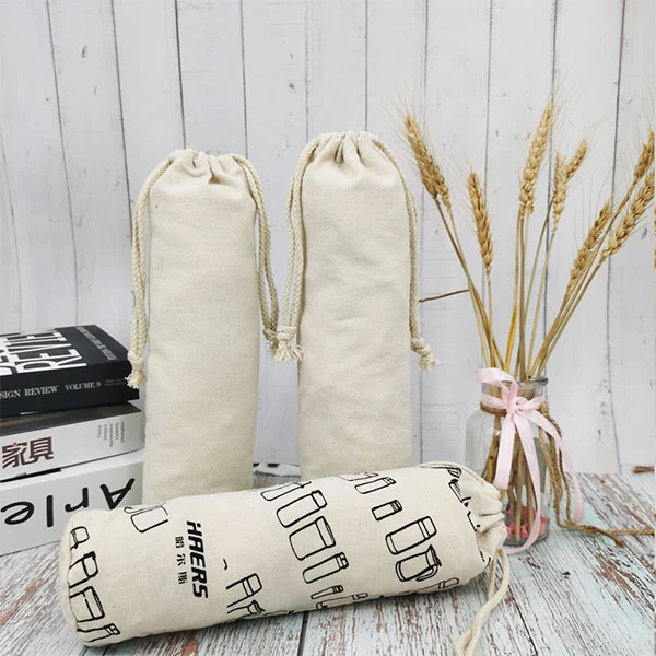 Cotton Single Wine Tote Bag