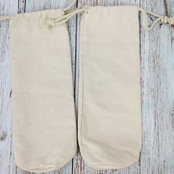 Cotton Single Wine Tote Bag