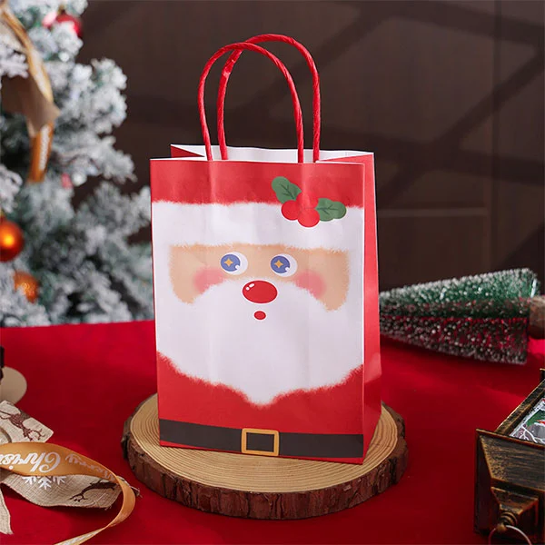 Kraft Paper Christmas Gift Bags