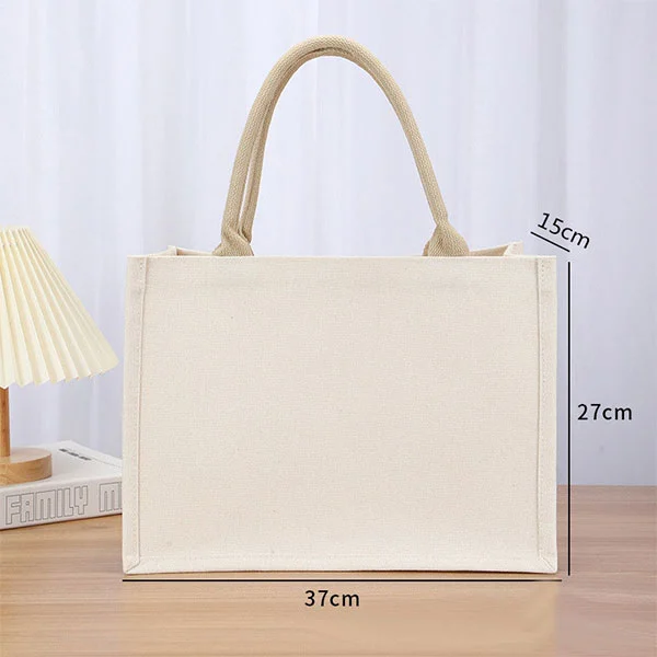 Plain Canvas Tote Bag With Handles