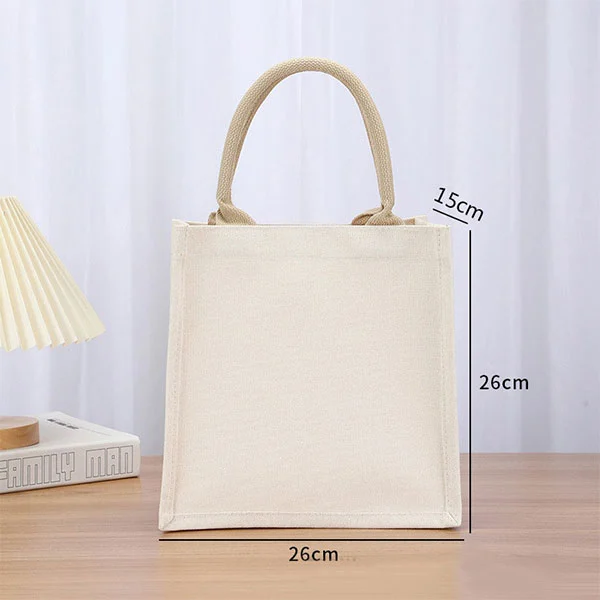 Plain Canvas Tote Bag With Handles