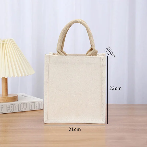 Plain Canvas Tote Bag With Handles