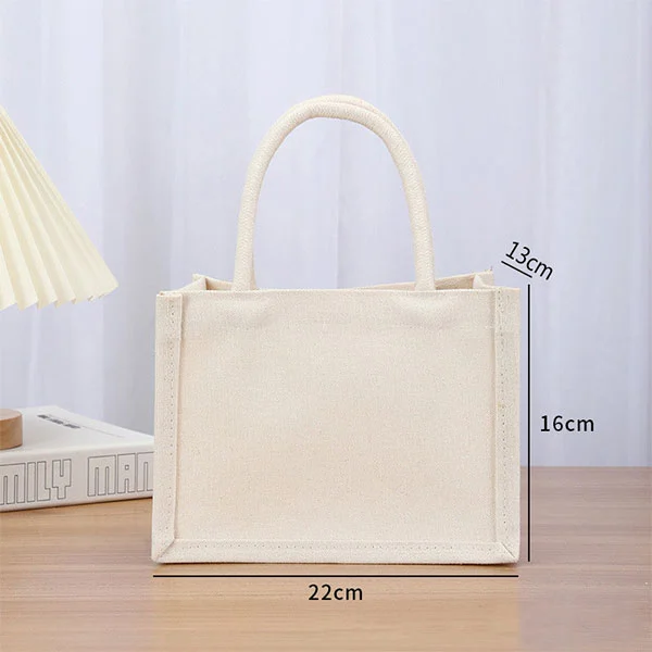 Plain Canvas Tote Bag With Handles