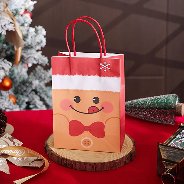 Kraft Paper Christmas Gift Bags
